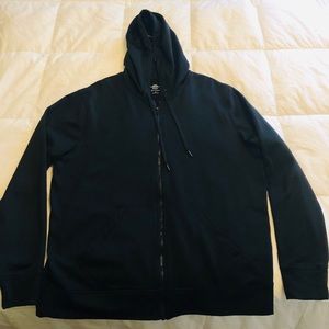 Champion zip-up hoodie.